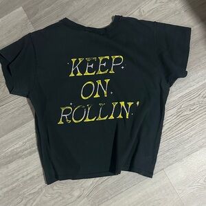 Daydreamer Black Tee with Yellow Graphic